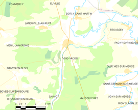 Mapa obce Void-Vacon