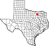 Collin County map Map of Texas highlighting Collin County.svg