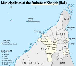 Sharja – Localizzazione