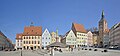 Stadtansichten beziehen sich auf Ensembles von Gebäuden (Marktplatz Landsberg a. Lech)