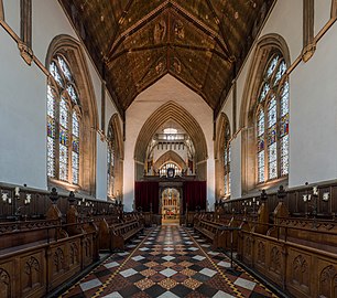 The interior of Merton College Chapel