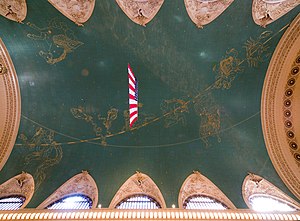 English: The ceiling of the Grand Central Term...