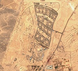 A satellite view of New Qena