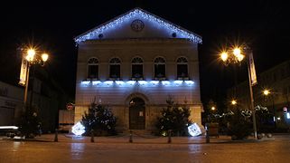 La mairie lors de Noël en Champagne 2012.