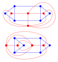 A graph with multiple distinct duals