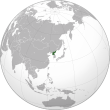 Description de l'image North Korea (orthographic projection).svg.