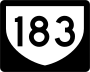 Highway 183 marker