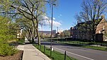 Campus buildings on Burrowes Road