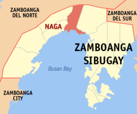 Naga na Zamboanga Sibugay Coordenadas : 7°47'52"N, 122°41'40"E