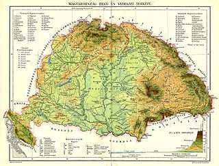 Karta Cislajtanije iz vremena Austro-Ugarske