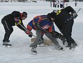 Tournoi annuel de hockey d'antan sur le lac