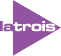 Logotipo de La Trois desde el 30 de noviembre de 2007 al 25 de septiembre de 2010 y desde septiembre de 2014.