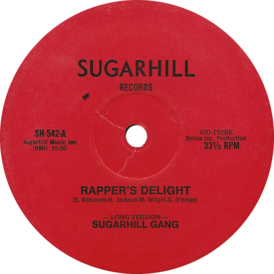 Обложка сингла The Sugarhill Gang «Rapper’s Delight» ()
