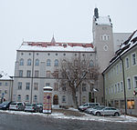 Alter Kornmarkt Nordseite, westlich Bürgerhäuser, östlich Niedermünster