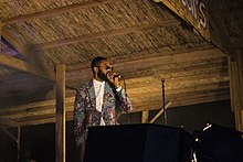 Hassani performing at Lake of Stars in Malawi