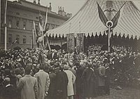 Félix Faure inta Ruscia, pe l'inouguaçión do pónte Troisky, 1897