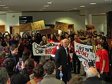 Sir David Bell faces student protests Sir David Bell.jpg