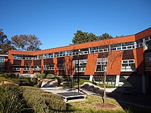 The Crawford School of Public Policy is based at the ANU. Southern wing of the JG Crawford Building August 2013.jpg