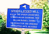 Spider legged mill historic marker