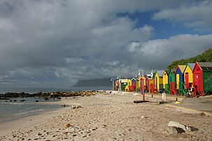 Plage de Muizenberg (Le Cap, Afrique du Sud). (définition réelle 2 000 × 1 333)