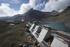 Staumauer Muttsee, Glarner Alpen