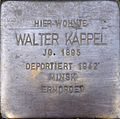 Stolperstein für Walter Kappel (Siebengebirgsallee 101)