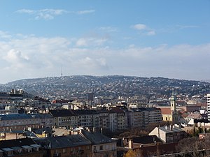 Vue depuis Budapest.