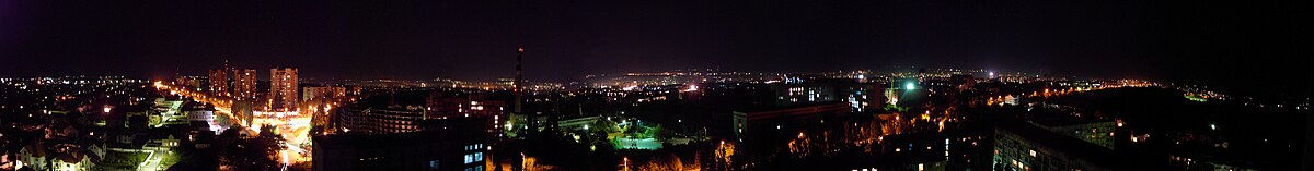 Ночная панорама южной части района «Центр»