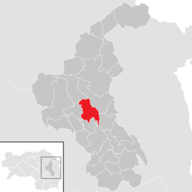 Poloha obce Thannhausen v okrese Weiz (klikacia mapa)