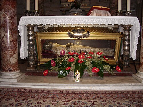 Helige Vincenzo Pallottis sarkofag.