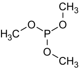 Trimethyl phosphite structure.svg