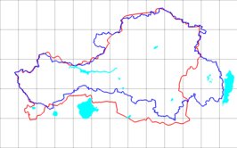 Het gebied van de Toevaarse Autonome Oblast met de kraj Oerjanchaj in blauw