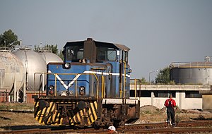 MIN class 734 diesel locomotive of Zorka Šabac.