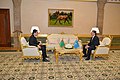 Аскар Мамин с президентом Туркменистана Гурбангулы Бердымухаммедовым
