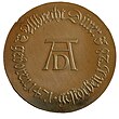 Albrecht-Dürer-Monogramm auf der Bildseite