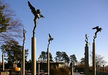 Aingeruak musika jotzen, Millesgården