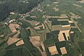 Aerial view of Beckerich and Huttange