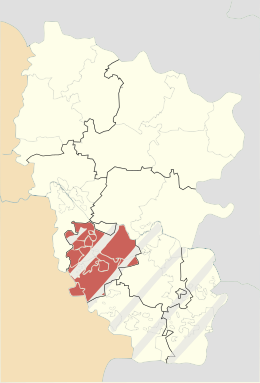 Distret de Alčevs'k - Localizazion