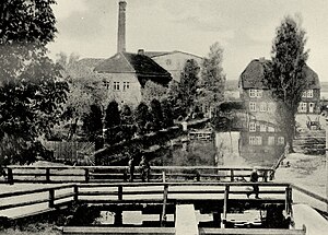 Die alte Papiermühle um 1890