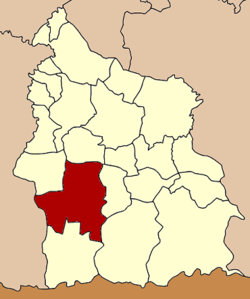 Amphoe location in Sisaket Province
