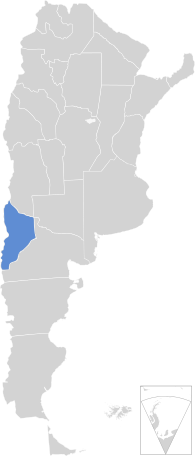 Неукен на карте Аргентины