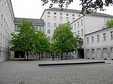 Courtyard at the Bendlerblock, where Stauffenberg, Olbricht, and others were executed Bendelerblock.jpg