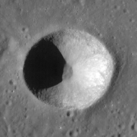 Снимок зонда Lunar Reconnaissance Orbiter.