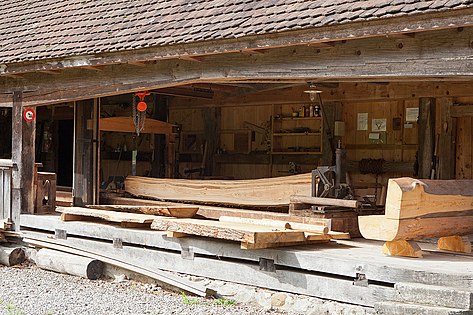 Sägerei Weissenbach bei Buttwil (Gemeinde Boswil), Kanton Aargau