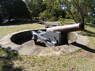 SBML 68-pounder gun and emplacement constructed 1871
