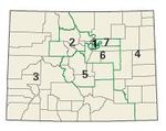 Congresdistricten in Colorado vanaf 2003