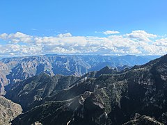 Vue sur les canyons depuis Divisadero.