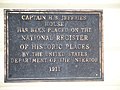 Plaque on Capt. Howard B. Jeffries House in Zephyrhills.