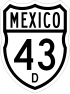 Federal Highway 43D shield