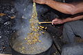 Boiling the Soherina (pupae).